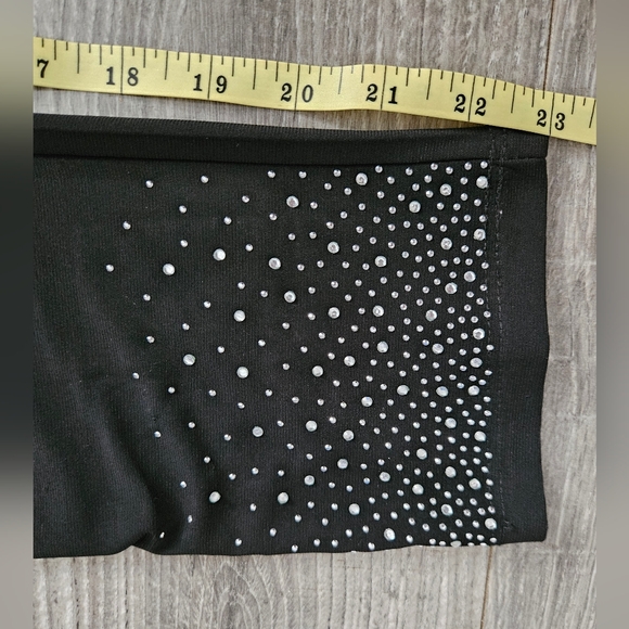 Cactus 2 Two Piece Black Leggings & Long Sleeve Rhinestone Top Lot Small - Picture 8 of 12